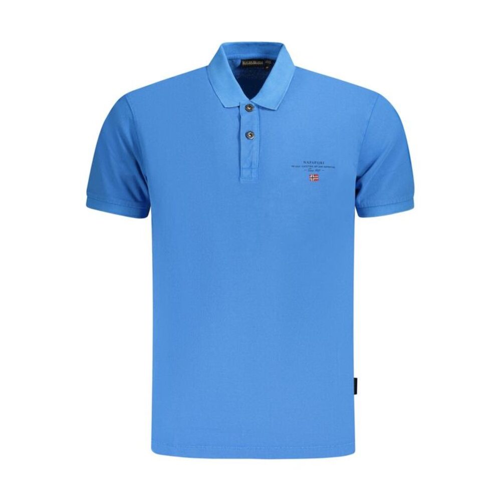 Napapijri Blu Cotton Mens Men's Polo